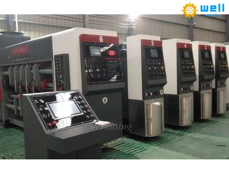 Full automatic flexo printer slotter die cutter machine