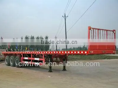 tri-axle flatbed semi trailer,container semi trailer