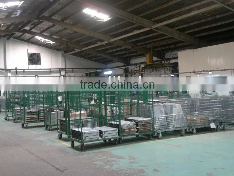 Logistics warehouse steel nestable roll container