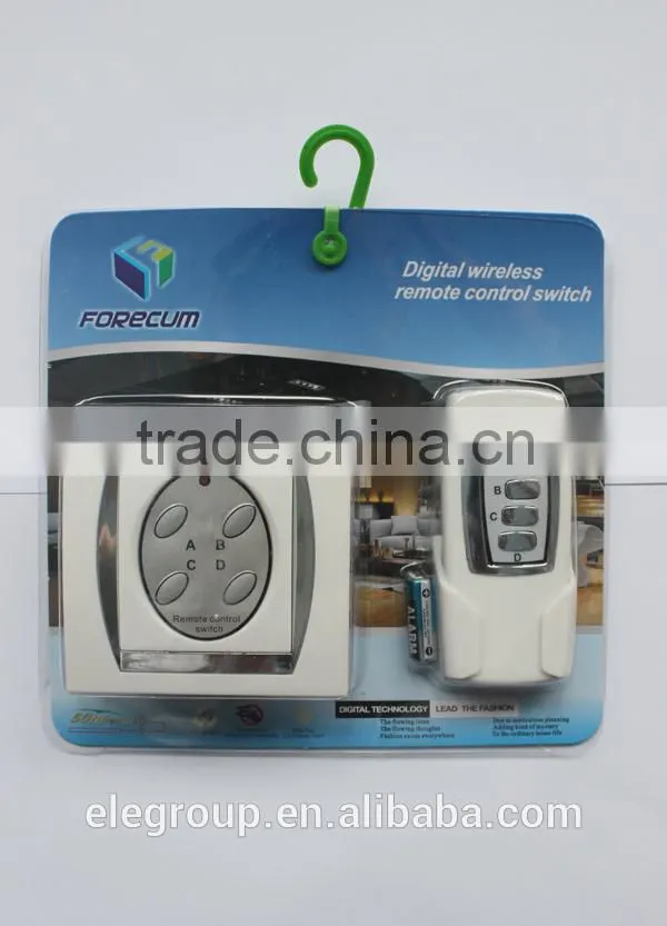 New 4 Channel RF Wireless Remote Control Switch Output For Lighting 220V or 110V