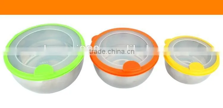 Home garden tableware series keep food fresh stainless steel container food bowl for picnic party