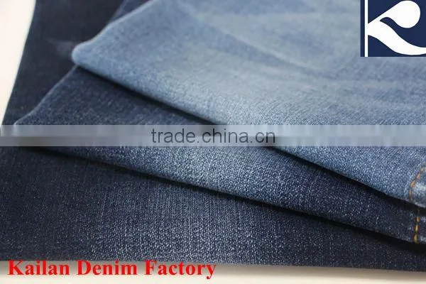KL-715 Ring Slub 98Cotton 2Spandex Jacquared Desizing Denim Fabric