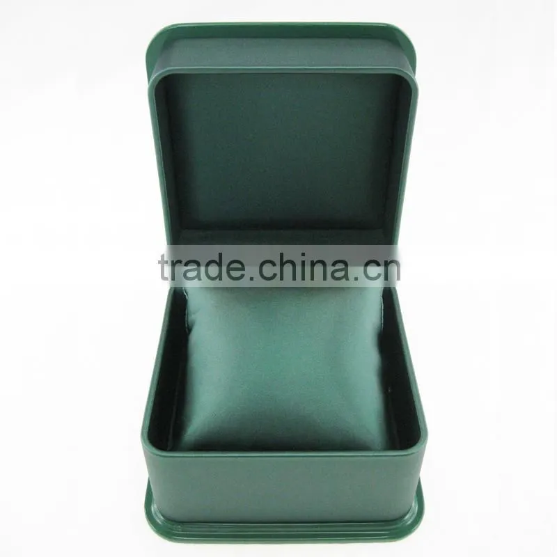 Luxury Lacquer Green Wooden Watch Gift Packaging Display Box Faux Leather lining