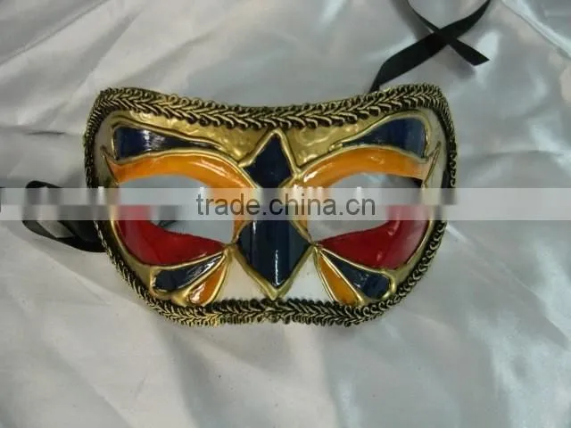 Cosplay party mask predator mask Gold and Silver party popper and mask