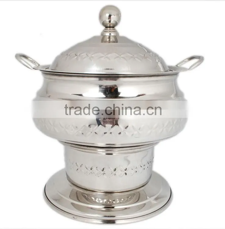 Steel Cheffing Dish, Wedding & Party utensils, food serving dish, hot keeping dish, Catering item, Hotel & Restaurant utensils