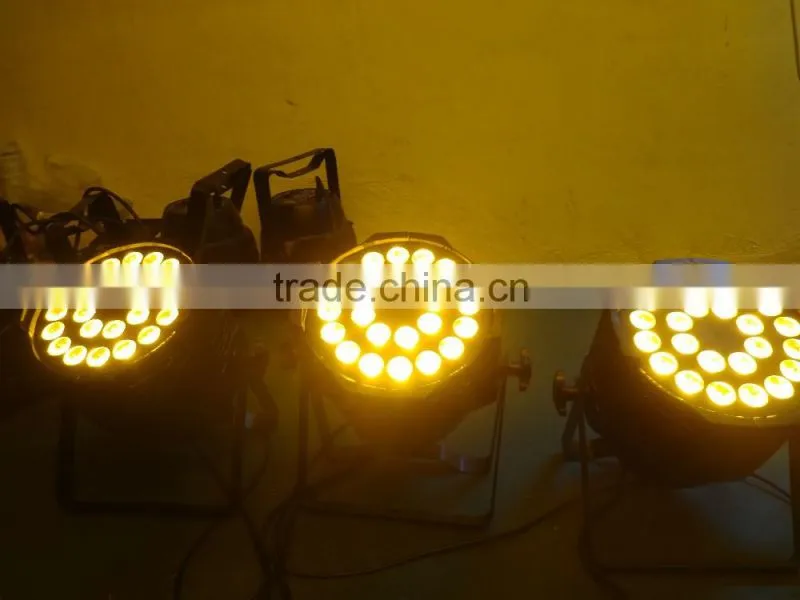 24x18w led par RGBWA UV 6in1 Stage lighting led washing par high power full colors dmx512 DJ led par64 RGBWA+UV 6 in 1 Leds
