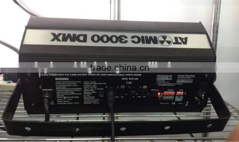 DMX512 3000w strobe stage light, stage feet light 3000w strobe light, 3000w strobe light for events