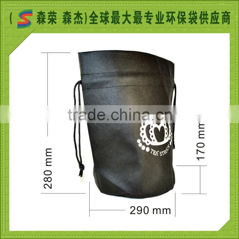PP non woven Drawstring gift bag packing bag