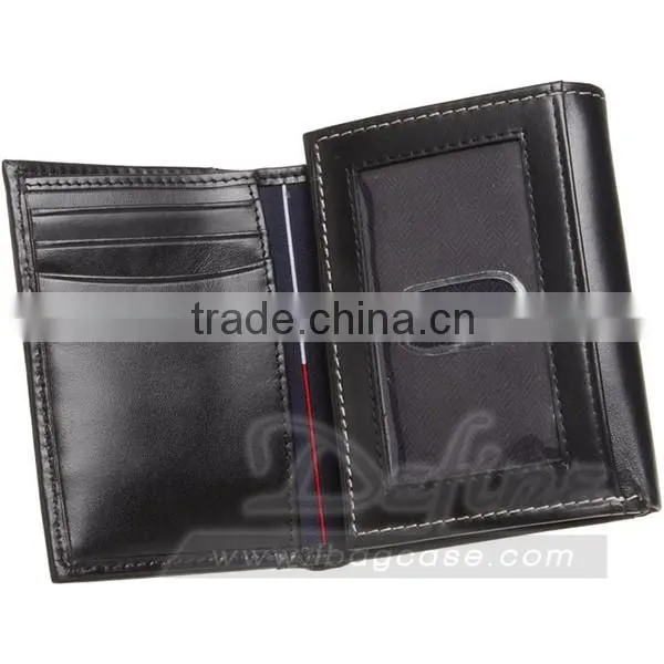 Customize Trifold Man Leather Wallet Hot Selling