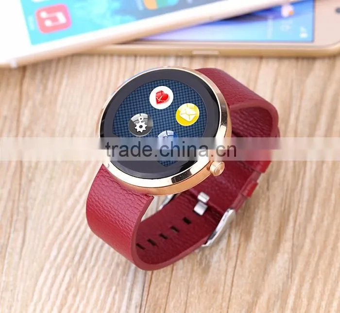 china cheap smart watch phone with round panel/heart rate watch phone