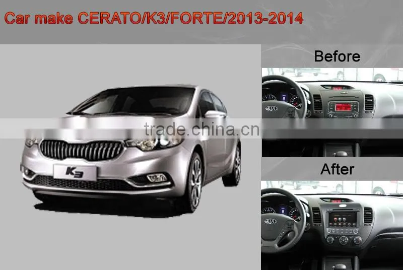 8" K3 2013-2014 pure android 4.2.2 car DVD GPS with WIFI/3G