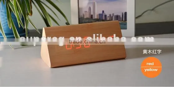 decorative table clocks Control Sensing Alarm Temp dual Display Electronic LED Clock Vintage Wooden Digital Alarm Clock