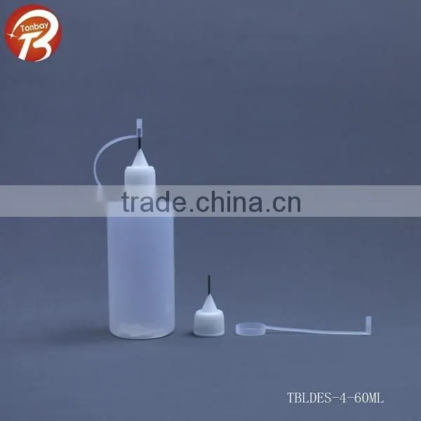 3ml 5ml 10ml 15ml 20ml 30ml 50ml 60ml 100ml LDPE e liquid bottles with long metal pin and silicon cover