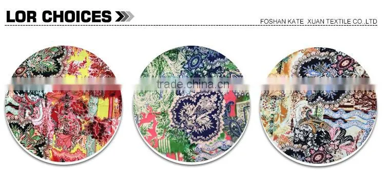 2016 indian new style fashion rayon printed fabric