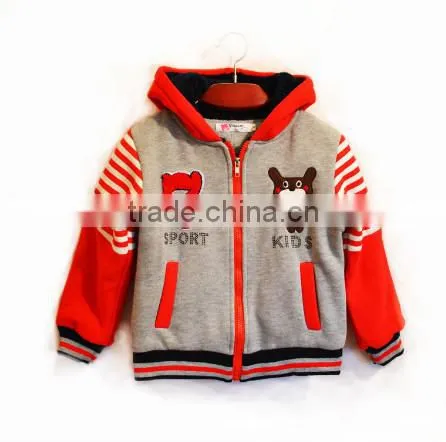 Fashion outwear zip boy kids sweatshirt