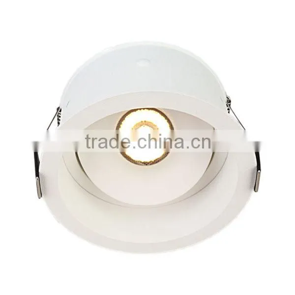 7W High quality IP54 adjustable dimmable anti-glare led ceiling downlight