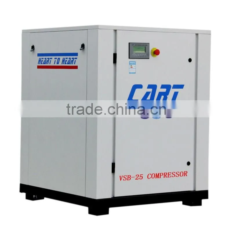 Variable frequency screw air compressor 18.5KW 25HP belt drive high efficiency industrial machine