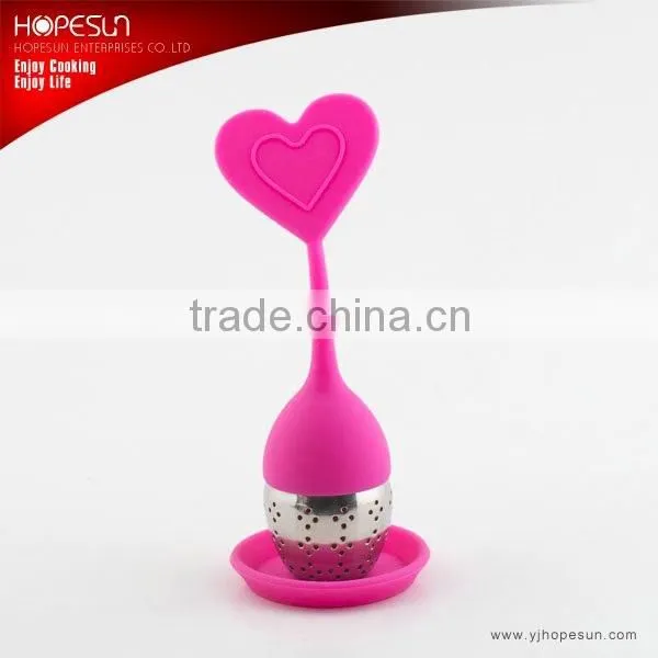 Popular unique food grade silicone tea infuser
