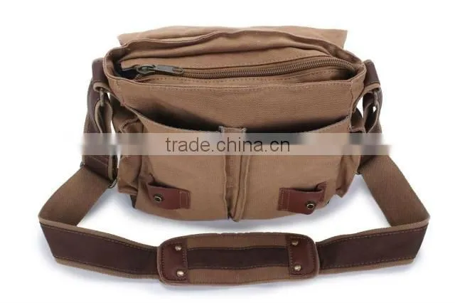 2016vintage style laptop bag pu leather camera bag cross body bag Travel shoulder messenger bag