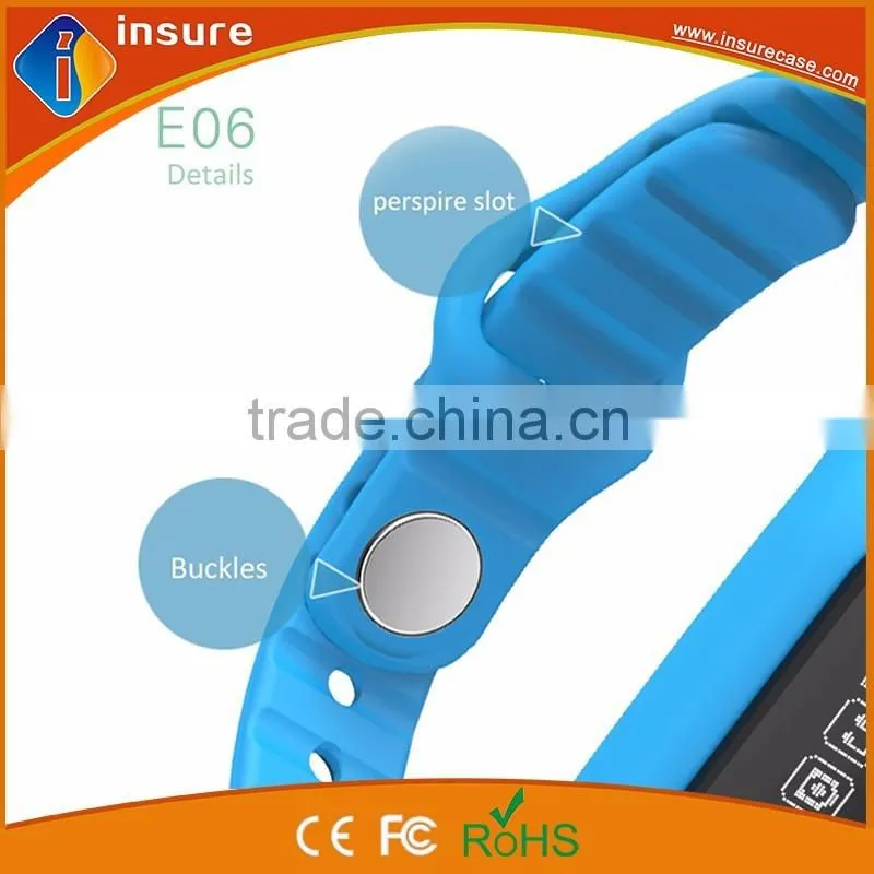 E06 bluetooth sport bracelet with TPU wristband