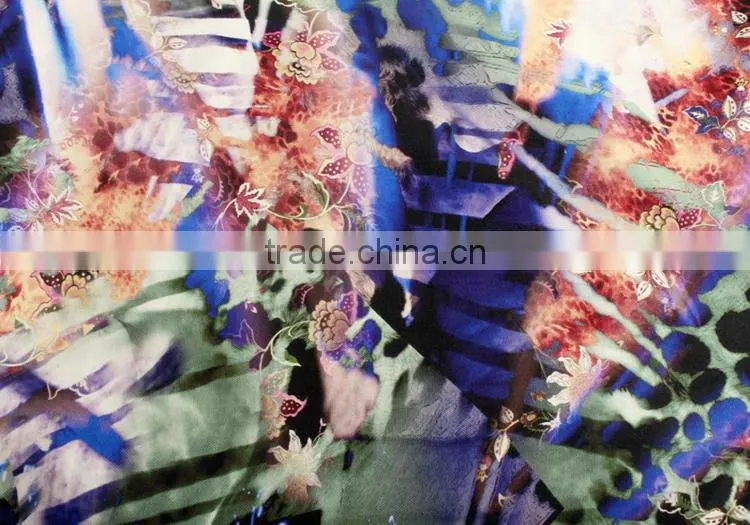 dresses clothing textile twill woven 100% viscose digital printing fabric
