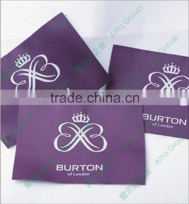 Wholesale custom clothing woven label of high density