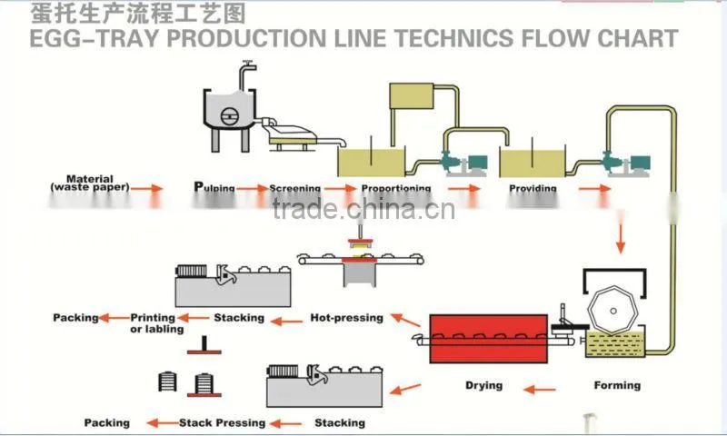 Paper Pulp Molding Machine Egg Tray Production Line
