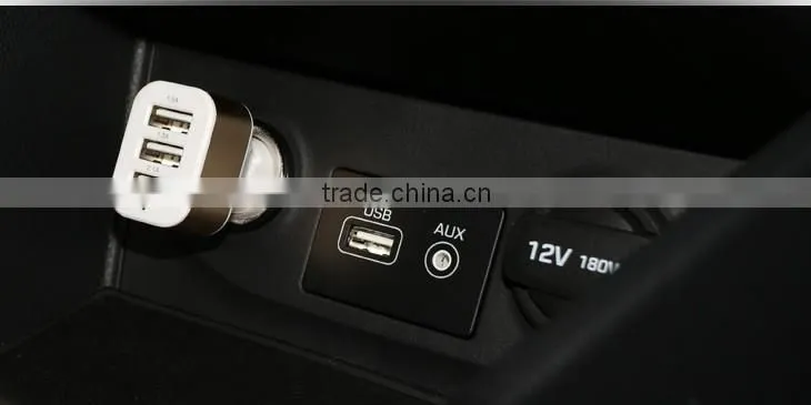 cheap price hot sales promotional 12V 2A 3 ports mobile phone charger for car