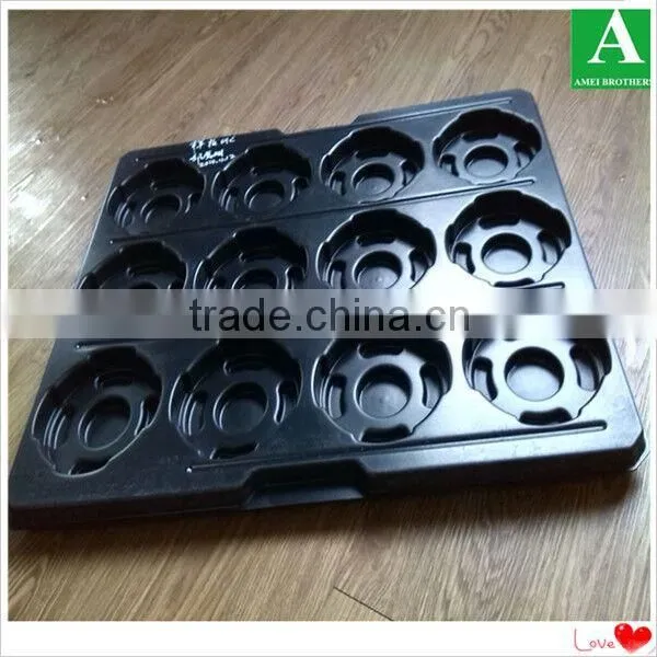 plastic ps black thermoforming thick grow farm tray