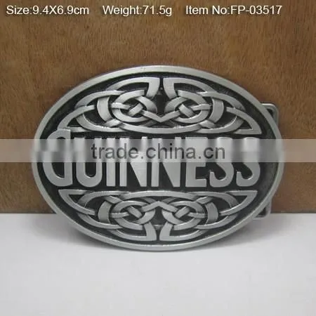 Gold Plate Military Web Belt Buckle With Emblem with Rhinestones