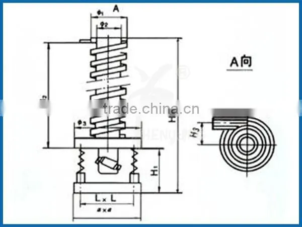 Vertical vibrating conveyor with CE & ISO