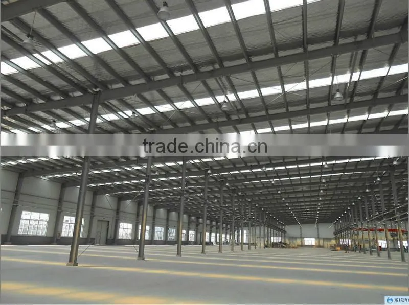ISO9001-2000 high quality prefabricated steel structure frame warehouse