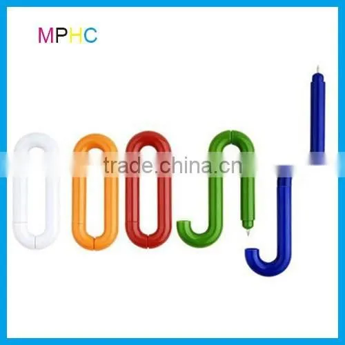 Fancy Portable Small Bottle Shaped Ballpoint Pens with cord for mobile/keychain