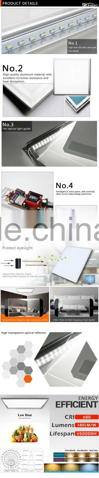 factory price hot sell SMD2835 square led light 595*595 led panel light 48w ceiling panel