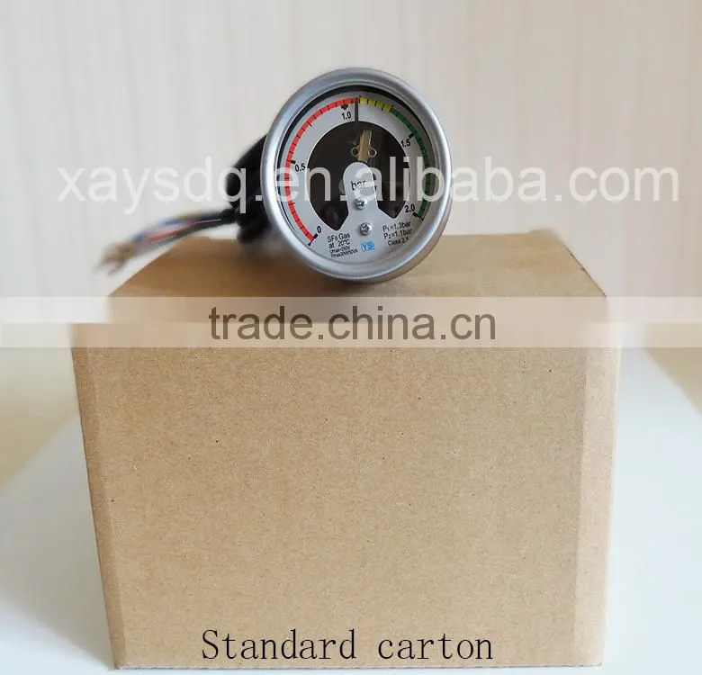 ISO9001,CE, high precision low pric Oil filled SF6 low price natural gas pressure gauge