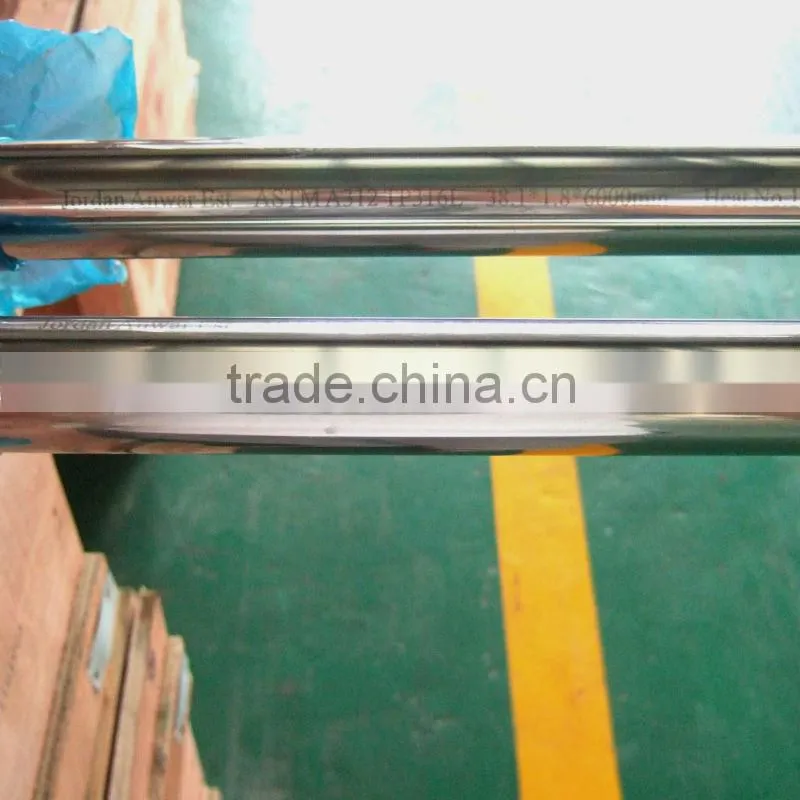 (ISO & PED) mirror polishing stainless steel tube