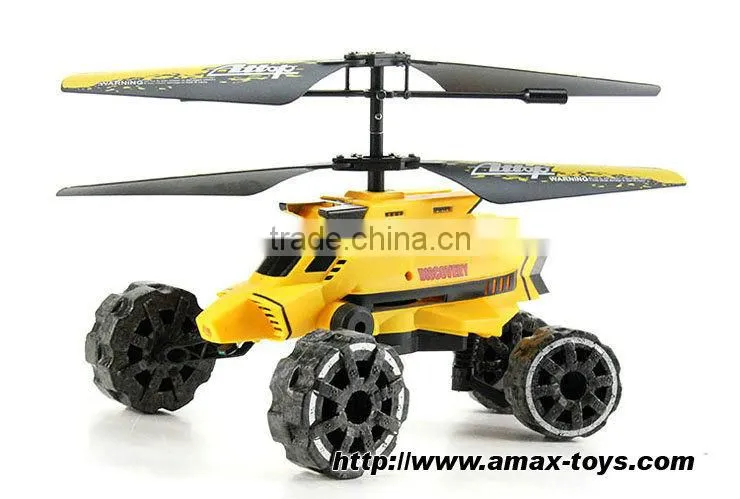 rm-277922 Aerocar 3in1 Flying/Running/Shooting 3.5CH Infrared RC Helicopter Gyro
