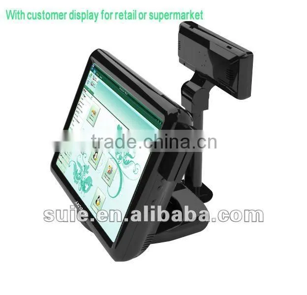 Dual touch screen pos terminal pos system for restaurant pos cash register