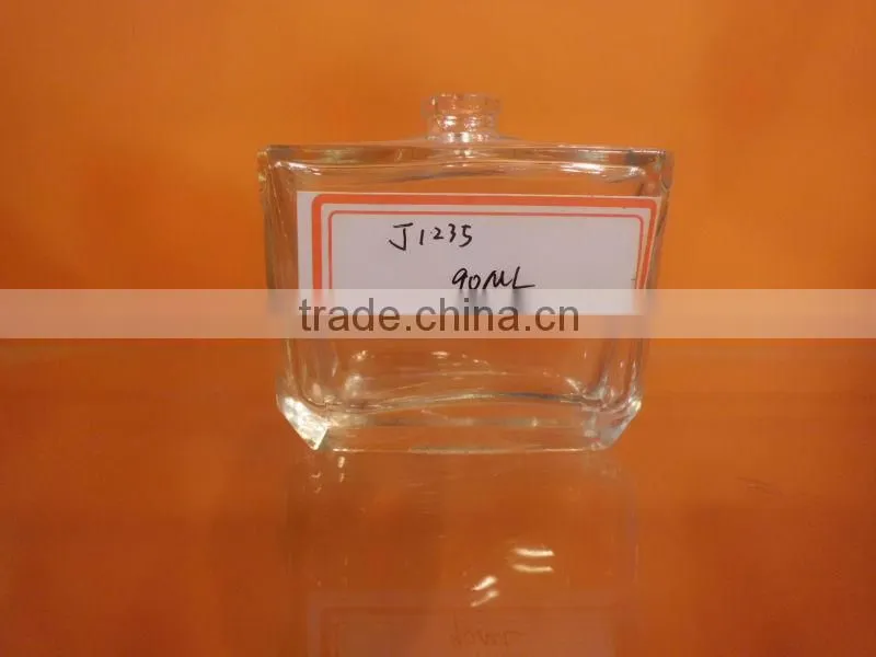 90ml wholesale Clean Glass perfume bottle /glass spray perfume bottle