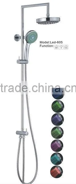 Led shower set new design shower faucet mixer rain shower set bath shower set