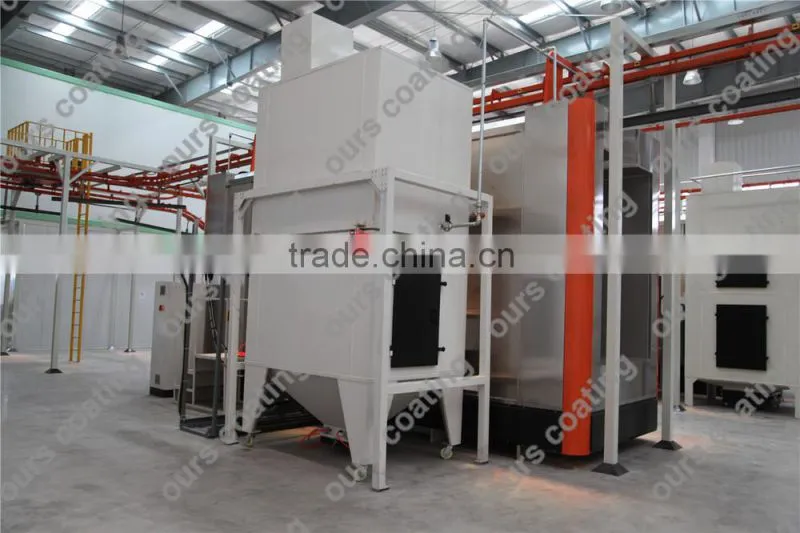 powder spray guns, oven and recovery unit