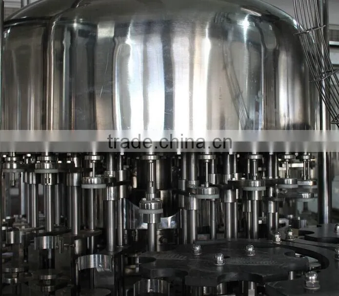 Glass bottle water filling and capping machine