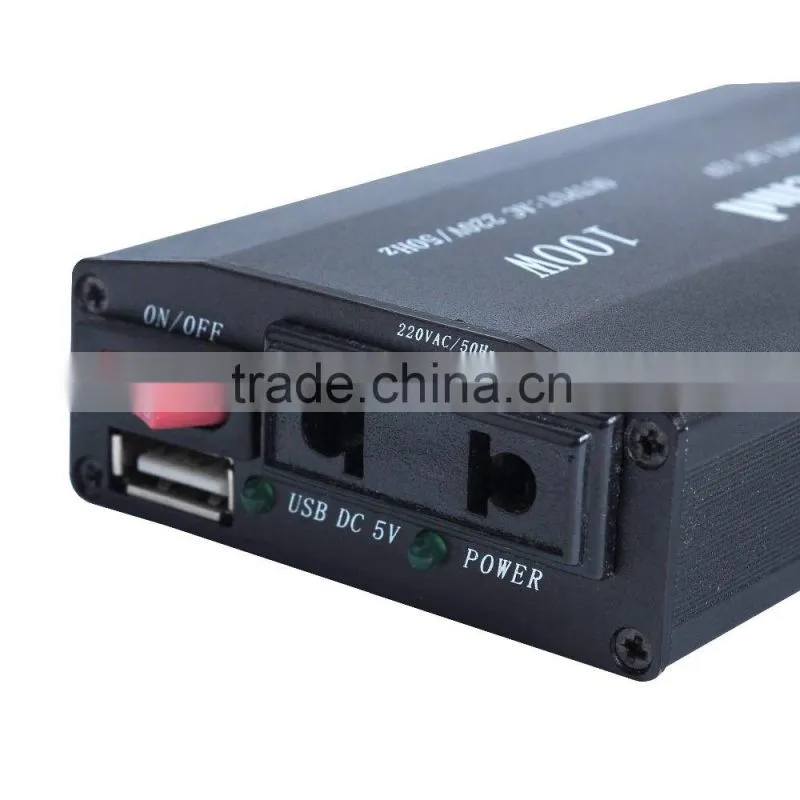 Supply High Quality Meind Car Power Inverter 100W DC12V to AC220V