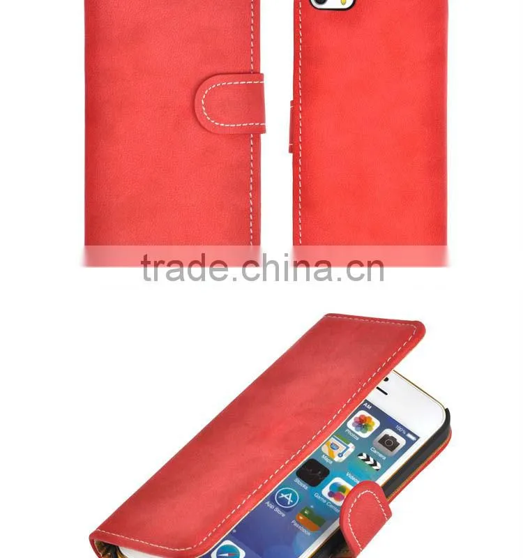 Purple flip leather case for iPhone5S Retro texture!!!