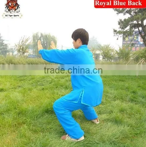 Factory wholesale martial arts style organic cotton kung fu tai chi uniforms