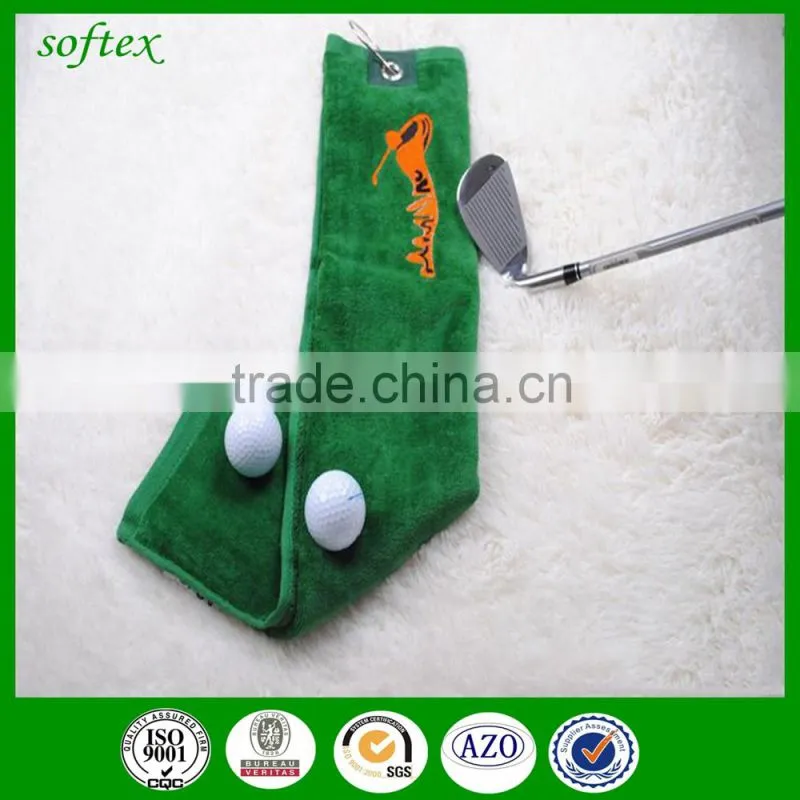 golf towel and clip microfiber printing golf