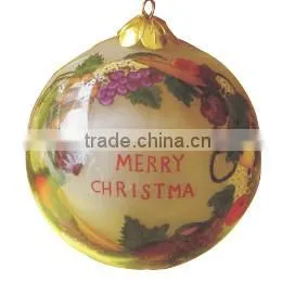 decoration inside painted glass ornament ball