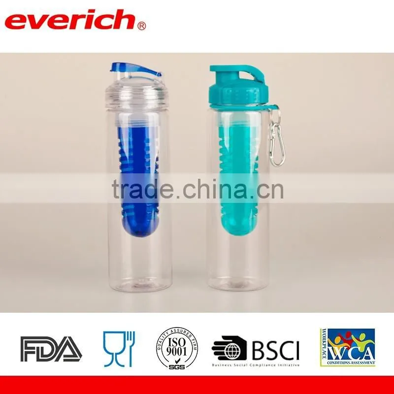 Sport Water Bottle with Fruit Infuser - Made with Tritan