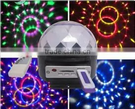 High Quality!!!Lowest Price!!!Special Effect RGBW LED thunder Crystal disco Ball/ Professional Magic Music Disco Ball Light