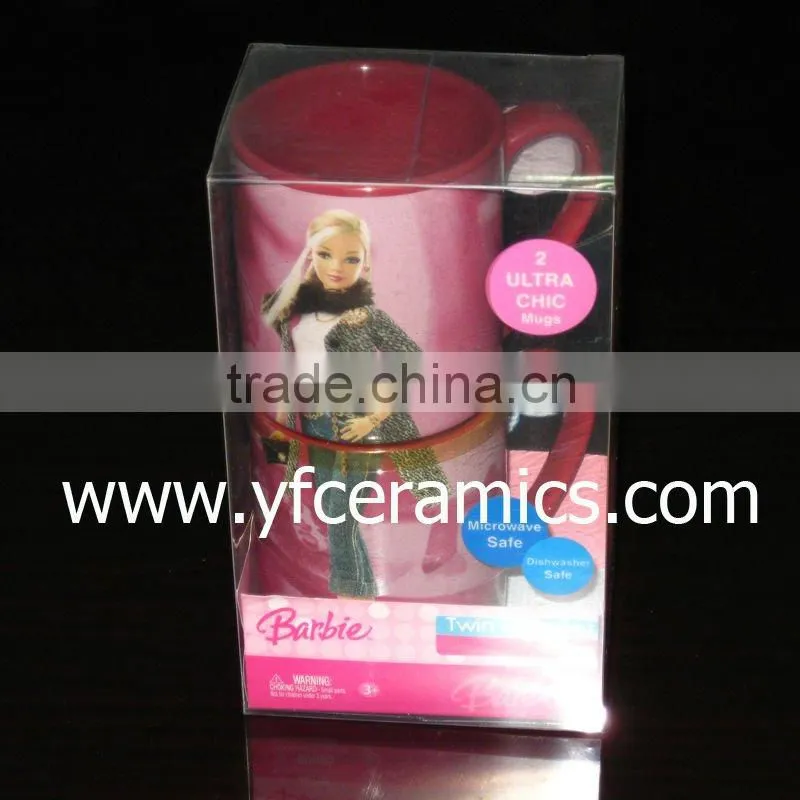 YF28026 heart shape handle valentine mug
